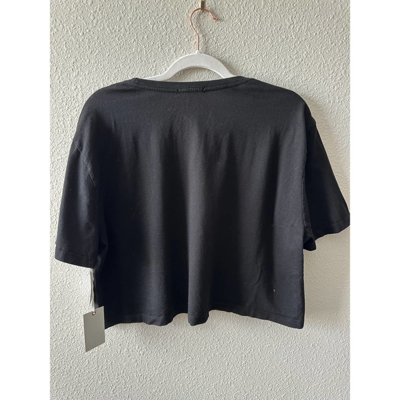 GOOD AMERICAN COTTON CROPPED TEE - Picture 15 of 16